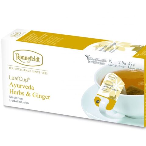 Ronnefeldt Leaf-Cup Ayurvedic herbal tea 15 pieces