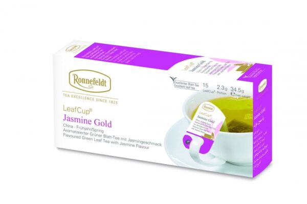 Ronnefeldt Leaf-Cup Jasmine gold 15pcs green tea blend