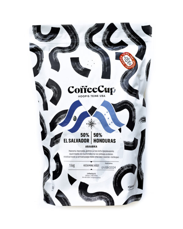 CoffeeCup coffee: 50% El Salvador / 50% Honduras 1kg
