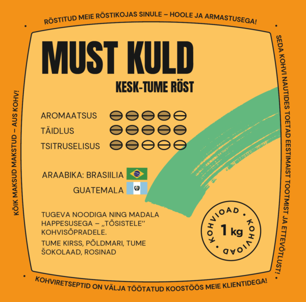 COFFEECUP MUST KULD oak coffee 1 kg