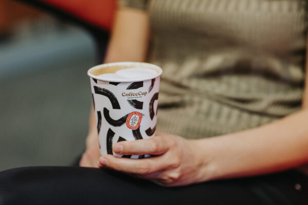 CoffeeCup cardboard coffee cup, 350ml, biodegradable (20TK tube) - Image 3
