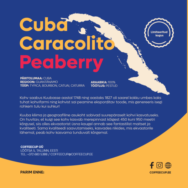 Cuba Caracolito Peaberry 1kg - Image 3