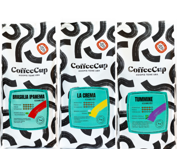 COFFEECUP COFFEE LOVERS SET, 3 X 1 KG